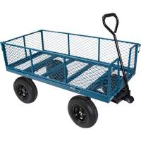 Wagon avec c&ocirc;t&eacute;s rabattables, 24" la x 48" la x Capacit&eacute; 800 lb M & M Nord Ouest Inc