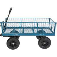 Wagon avec c&ocirc;t&eacute;s rabattables, 24" la x 48" la x Capacit&eacute; 800 lb M & M Nord Ouest Inc