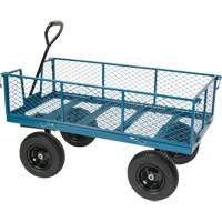 Wagon avec c&ocirc;t&eacute;s rabattables, 24" la x 48" la x Capacit&eacute; 800 lb M & M Nord Ouest Inc