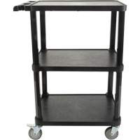 Chariot utilitaire avec tablette plate, 3 tiers, 18-1/8" x 37-3/8" x 27-3/4", Capacit&eacute; 330 lb M & M Nord Ouest Inc
