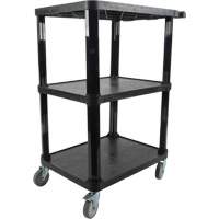 Chariot utilitaire avec tablette plate, 3 tiers, 18-1/8" x 37-3/8" x 27-3/4", Capacit&eacute; 330 lb M & M Nord Ouest Inc