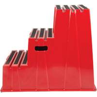 Escabeau industriel, 3 marches, 34-13/16" x 22-7/16" x Hauteur 28-1/2" M & M Nord Ouest Inc
