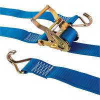 Tendeur d'arrimage utilitaire robuste, Crochet en J, 2" la x 20' lo, Charge d'utilisation 500 lb (227 kg) M & M Nord Ouest Inc