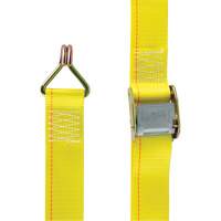 Ratchet Strap, Cam Buckle, 2" W x 12' L, 500 lbs. (227 kg) WLL M & M Nord Ouest Inc