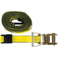 Tendeur d'arrimage pour treuil, Crochet plat, 30' , 2" , Charge d'utilisation max. 3335 lb (1512 kg) M & M Nord Ouest Inc