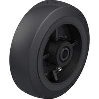 Black Rubber on Cast Iron Core Wheel M & M Nord Ouest Inc