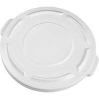 Round Brute&reg; Tops, Flat Lid, Plastic/Polyethylene, Fits Container Size: 19-7/8" Dia. M & M Nord Ouest Inc