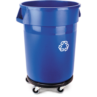 Contenant de collecte des d&eacute;chets recyclable Brute, Vrac, Plastique, 32 gal. US M & M Nord Ouest Inc