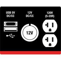 Inverter Generator, 2500 W Surge, 1800 W Rated, 4.2 L Tank M & M Nord Ouest Inc