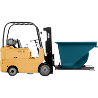 Conteneur autobasculeur, Acier, 3/4 vg³, Bleu M & M Nord Ouest Inc