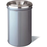 Cease-Fire&reg; Waste Cans, Metal, 4.5 US Gal. M & M Nord Ouest Inc