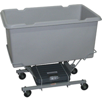 Scale Carts, Polyethylene, 33" L x 19" W x 29" H, 5 cu. Ft. Volume, 250 lbs. Capacity M & M Nord Ouest Inc