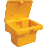 Salt Sand Container SOS, With Hasp, 30" x 24" x 24", 5.5 cu. Ft., Yellow M & M Nord Ouest Inc