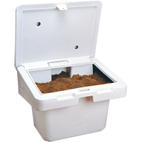 Salt Sand Container SOS™, With Hasp, 30" x 24" x 24", 5.5 cu. Ft., Grey ND701 | M & M Nord Ouest Inc