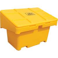 Contenants pour sel & sable SOS, Avec Moraillon, 42" x 29" x 30", 11 pi³, Jaune M & M Nord Ouest Inc