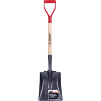 Pelle carr&eacute;e Pro, Bois, Lame Acier durci, Manche en Prise en D, Longueur 27-3/4" M & M Nord Ouest Inc