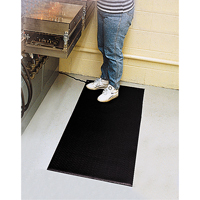 Tapis Comfort-King antistatique, 2' la x 3' lo x 3/8" &eacute;p, Rugueux, Gris M & M Nord Ouest Inc