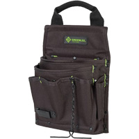 Sac &agrave; outils, Nylon, 7 pochettes, Noir M & M Nord Ouest Inc