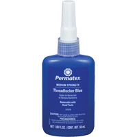 Adh&eacute;sif frein-filet &agrave; adh&eacute;rence amovible, Bleu, Moyen, 50 ml, Bouteille M & M Nord Ouest Inc