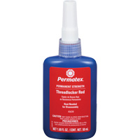 Adh&eacute;sif frein-filet, Rouge, &eacute;lev&eacute;, 50 ml, Bouteille M & M Nord Ouest Inc