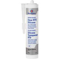 Clear RTV Adhesive Sealant, 300 ml, Cartridge, Clear NIR843 | M & M Nord Ouest Inc