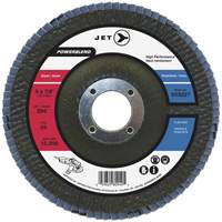 POWERBLEND Flap Disc, 4-1/2" x 7/8", Type 29, Z80 Grit, Zirconia Alumina M & M Nord Ouest Inc