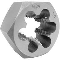 SAE Hex Die, 1" Dia., 6 mm Thread, Alloy Steel M & M Nord Ouest Inc