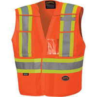 6930 Drop Shoulder Tear-Away Safety Vest, High Visibility Orange, Large/X-Large, Polyester M & M Nord Ouest Inc