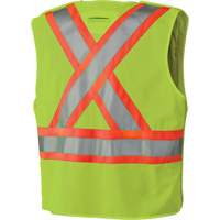 6936 5-Point Tear-Away Safety Vest, High Visibility Lime-Yellow, 2X-Large, Polyester M & M Nord Ouest Inc