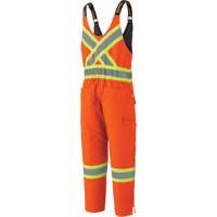 5538 High Visibility Quilted Duck Overalls, Cotton, X-Large, High Visibility Orange M & M Nord Ouest Inc