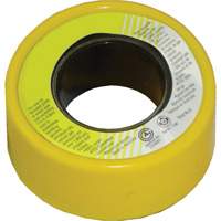 PFTE Gas Thread Sealant Tape, 236" L x 1/2" W, Yellow M & M Nord Ouest Inc