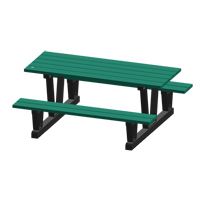 Tables de pique-nique d'ext&eacute;rieur en plastique recycl&eacute;, 72" lo x 60-5/16" la, Vert M & M Nord Ouest Inc