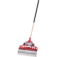 Multi-Purpose Lawn Rake, 20" Blade, 20 Tines, Hardwood Handle, Steel Blade M & M Nord Ouest Inc