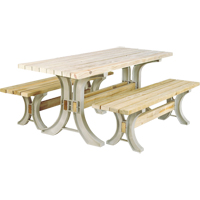 Trousse de table &agrave; pique-nique et bancs 2x4 Basics, 8' lo x 30" la, Sable M & M Nord Ouest Inc