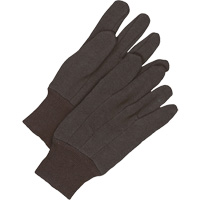 Gants en jersey classiques, Taille unique, Brun, Non doubl&eacute;, Poignet en tricot M & M Nord Ouest Inc