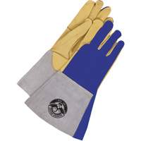 Gants de soudage &agrave; l'arc TIG et MIG, Cuir fleur de daim, Taille Grand M & M Nord Ouest Inc