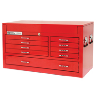 PRO+ Series Top Chest, 42" W, 9 Drawers, Red M & M Nord Ouest Inc