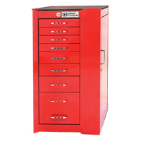 PRO+ Series Roller Cabinet, 8 Drawers, 19" W x 19" D x 36-1/2" H, Red M & M Nord Ouest Inc