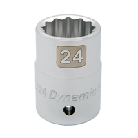 Douille m&eacute;trique, 19 mm, Prise 3/4", 12 pans M & M Nord Ouest Inc
