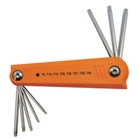 Jeu de cl&eacute;s hexagonales repliables, 8 mcx, Torx M & M Nord Ouest Inc