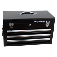 Hand Tool Box with Drawers, 10" D x 20" W x 12" H, Black NJH970 | M & M Nord Ouest Inc