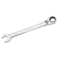 Reversible Combination Ratcheting Wrench, 12 Point, 3/8", Chrome Finish M & M Nord Ouest Inc