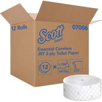 Scott&reg; Essential Toilet Paper, Jumbo/Coreless Roll, 2 Ply, 1150' Length, White M & M Nord Ouest Inc