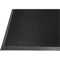 Tapis Gritstop Fingermat, Caoutchouc, Grattoir Type, Motif Textur&eacute;, 2' x 2-2/3', Noir M & M Nord Ouest Inc