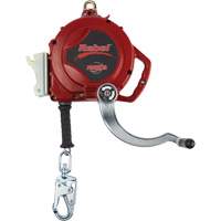 Rebel Self-Retracting Lifeline, 50', Galvanized Steel, Swivel M & M Nord Ouest Inc