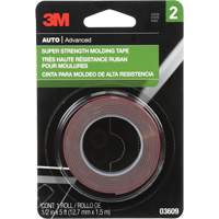 Super Strength Molding Tape, 1.52 m (5') L x 12.7 mm (1/2") W, 46 mils, Acrylic M & M Nord Ouest Inc