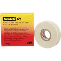 Scotch&reg; Glass Cloth Tape, 19 mm (3/4") W x 20 m (66') L, 7 mils, White M & M Nord Ouest Inc