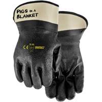 Pigs in a Blanket Coated Gloves, One Size, Nitrile/PVC Coating M & M Nord Ouest Inc