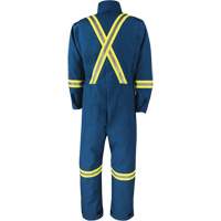 Dupont Nomex&reg; IIIA Deluxe Coveralls, Size 4X-Large, Royal Blue, 6 cal/cm² M & M Nord Ouest Inc