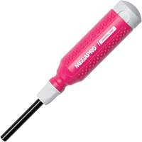 Original Pink 15-in-1 Multi-Bit Screwdriver, 8-37/50" L, Textured Handle M & M Nord Ouest Inc